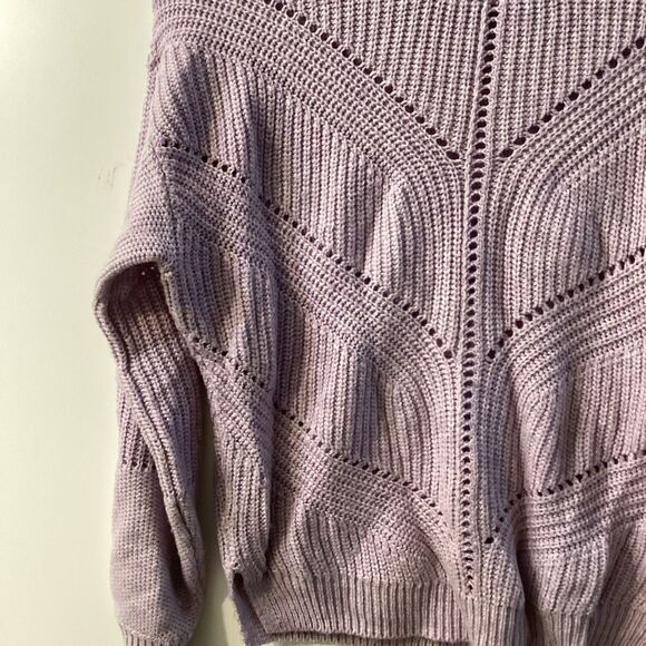 Marine layer Olivia Lavender Heather Cashmere Blend Sweater - Picture 7 of 14